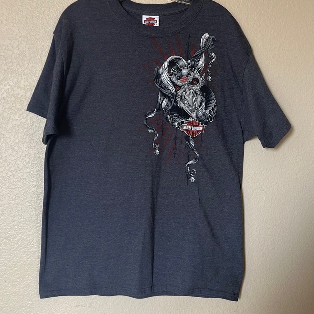 Harley Davidson Robotic Jester clown Graphip T-SHIRT sz M